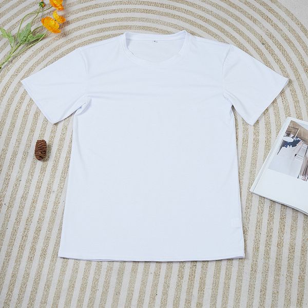 Сублимация Белая пустая пустая теплопередача Футболки с полиэстером DIY DIY Одежда родительского ребенка Америка