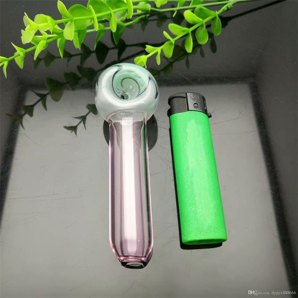 Tubos de fumar colorido Lollipop vidro tubo de vidro de vidro de vidro, acessórios para tubos de água