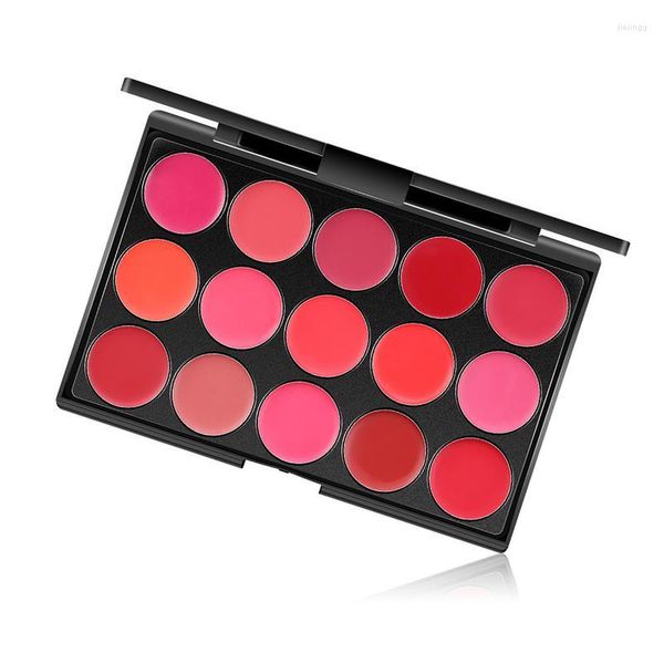 Lipgloss-Matte-Lippenstift-Palette, wasserfeste Palette, weiche und glatte Farb-Make-up-Kosmetik für lässige Partys