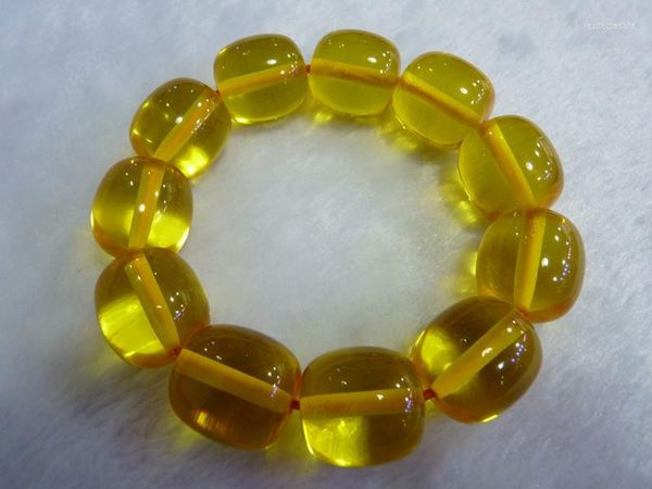 Bangle Stone Source Два поколения Baltic Amber Beeswax ручная струна Haijinpo барабан браслет желтое старое куриное масло