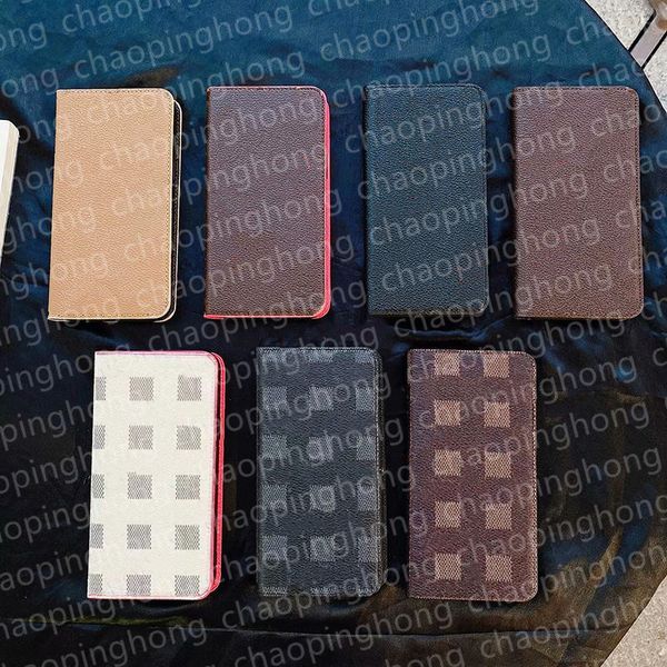 Capas oficiais de telefone de couro flip para iPhone 15 14 14pro 14plus 13 13pro 12 12pro 11 Pro X 11 XS MAX XR 8plus 7plus 7 6 6s Plus 11pro Capa carteira traseira com suporte para cartão