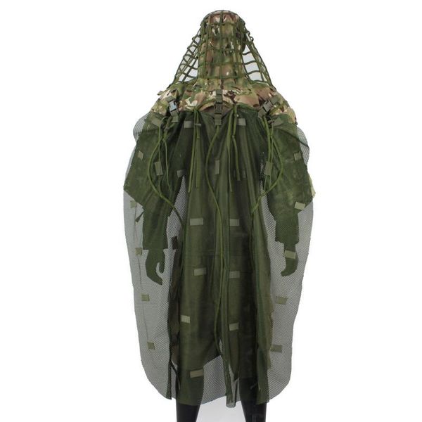 Jagdsets ROCOTACTICAL Atmungsaktiver Ghillie-Anzug Foundation Ripstop CP Multicam Cape für Sniper Wildlife PO