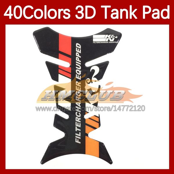 Adesivos de motocicleta Protetor de almofada de fibra de carbono 3D para Yamaha FZR400R FZR-400 FZR 400R FZR 400 FZR400 R RR 89 90 1989 1990 Tanque de combustível Gas Stick Decal 40 Color