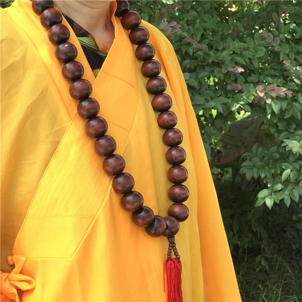 Ожерелье для фитнес -оборудования на открытом воздухе Большое молитвенное колье, чтобы соответствовать Шаолин Кунг -фу униформный костюм для медитации монаха Тай Чи одежда боевых искусств 230301