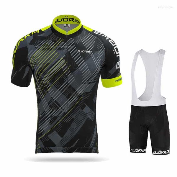Conjuntos de corrida 2023 camisa de ciclismo bjorka definir prove equipes mass camisas de bicicleta shorts de verão traje roupas ropa ciclismo maillot