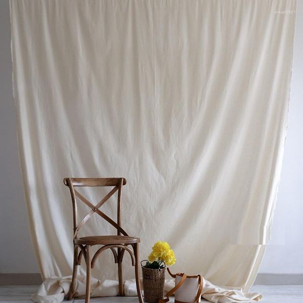 Cortina de cortina de cor de algodão sólido de cortina pano de tela pano de fundo para pó para estúdio PO Vídeo 2.45m Wide Deco Fabric