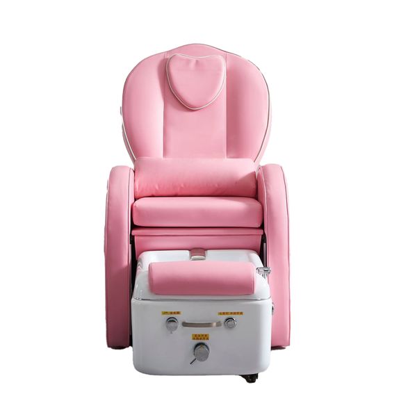 Beauty Items Rosa Massagestuhl kann für Maniküre und Fußbad verwendet werden Pediküre Stühle Fußmassage Sofa Maschine Elektrischer Lift Schönheitsbett Liegen für Nagelstudio