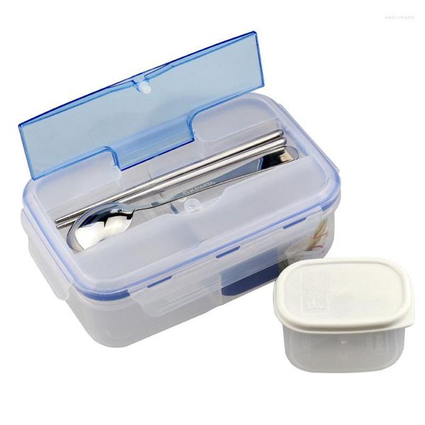 Dinnerware Conjunta HF 1000ml Durável Lunch Box Recipiente Eco-amigável portátil Microondas Bento lancheira BPA grátis