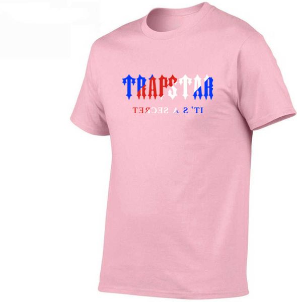 Nanocristais de camiseta de nova marca Rapsar os homens imprimidos de impressão de algodão solto de rua de rua de rua