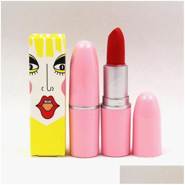 Lipstick maquiagem fácil de usar hidratante 12 coloris coloris cosmetics maquiagem por atacado de tapete lipsat entrega de saúde beleza lábios dhcvn