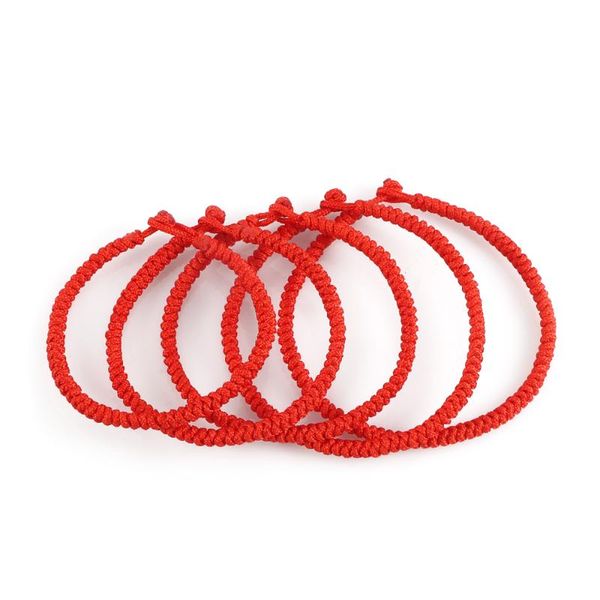 Link Armbänder Kette Geflochtene Rote Faden Schnur Armband Für Frauen Männer Charme Glück Tibetisch-buddhistische Freundschaft Armreifen Liebhaber Schmuck GeschenkeLin