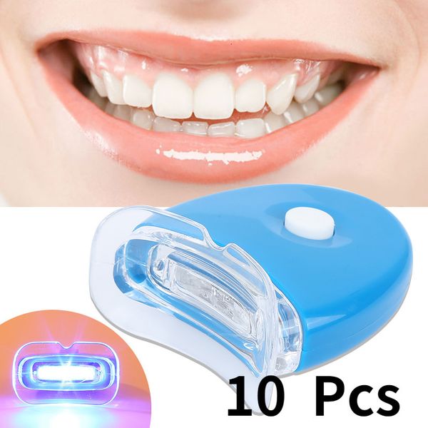 Zahnbürste 10 teile/los Dental Zahnaufhellung Bleichen Laser Eingebaute 5 LEDs Lichter Beschleuniger Licht Mini LED Lampe 230228