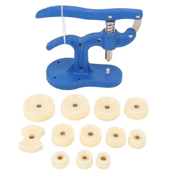 Watch Back Press Tool Set Nylon Prevent Slip 12pcs Fitting Dies Nylon Watch Case Closer Watch Repair Tool Kit per orologiaio