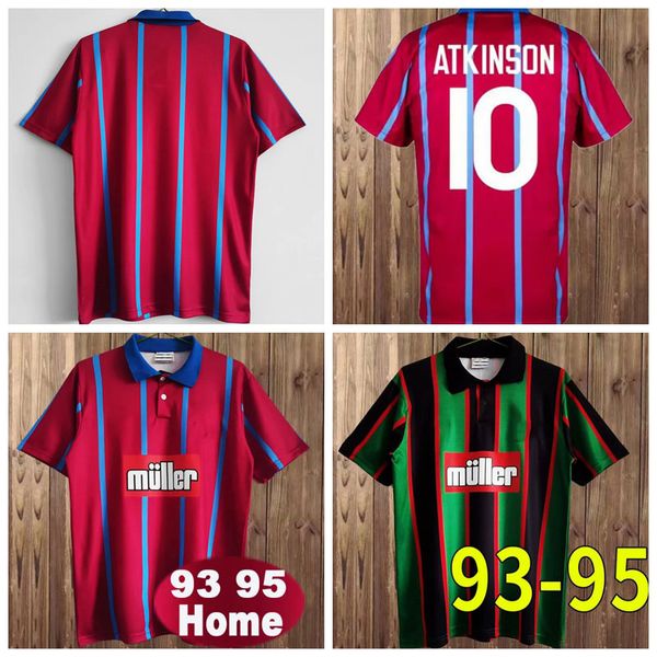 RETRO 1982 1995 1993 Maglie da calcio ROTTERDAM Peter Withe Bremner Tony Morley Gary Shaw uniforme CALCIO ATKINSON kit uomo Maillots de football jersey