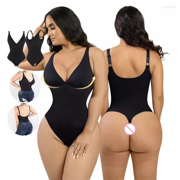 Kadın şekillendiricileri kadınlar seksi tanga bodysuit boold backless tulum fronting fminging smartmess dikişsiz korse sütyen ücretsiz stil braliette