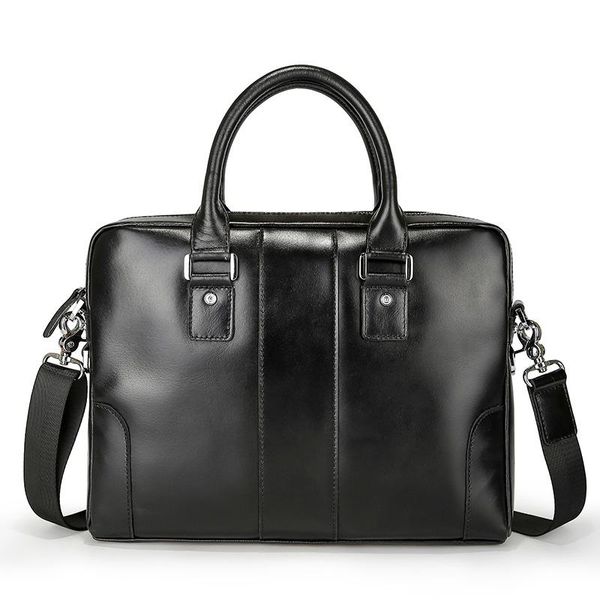 Pouca de couro preto bolsa de couro marrom bolsa de negócios elegante saco crossbody saco de crossbody de camada superior de couro de cheiro