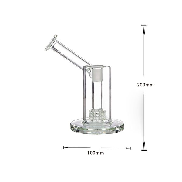 18mm 14mm FeMale Mobius Matrix Perc Vetro spesso Sidecar Bubbler Percolatore Acqua Bong