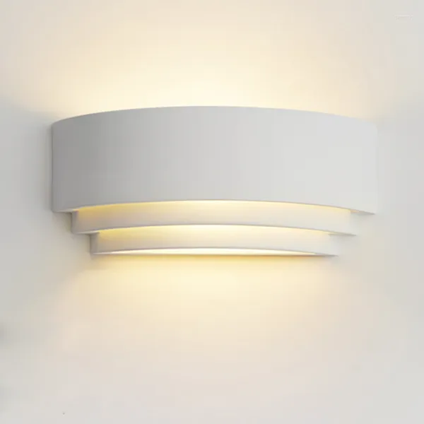 Lampada da parete Decorazione nordica Applique Lanterne moderne e minimaliste Balcone Corridoio Soggiorno Bianco Grigio Rosso Camera da letto Illuminazione da comodino