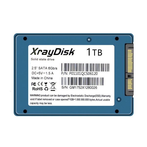 Dischi rigidi Xraydisk Custodia in metallo Sata3 Ssd 1TB Disco rigido interno a stato solido per desktop portatile 230228