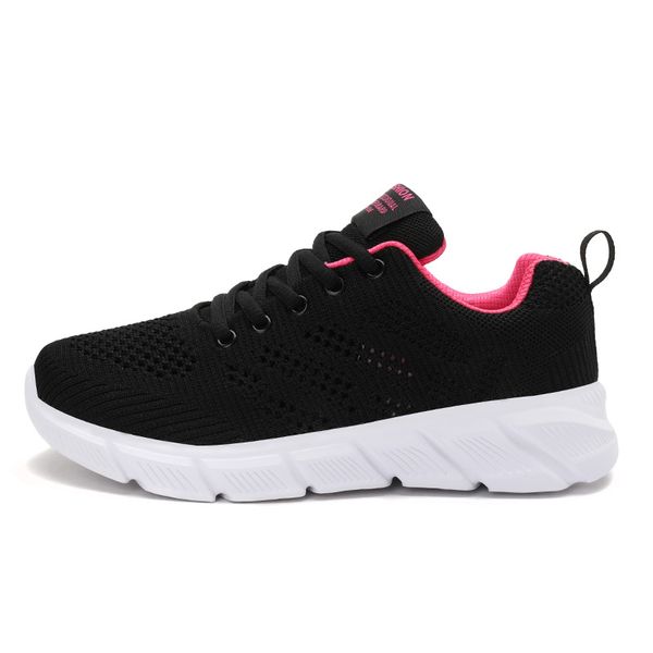 Scarpe da corsa traspiranti primaverili da donna di design nero viola nero rosa rossa sneakers sportive da donna all'aperto Color69