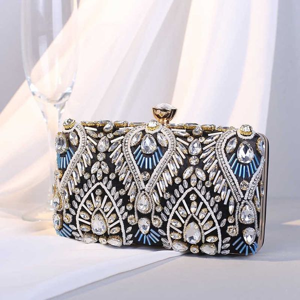 Neue Frauen Abend Kupplung Perlen Hochzeit Mit Diamant Party Abendessen Geldbörsen Mini Kette Taschen Drop ShippingL230302