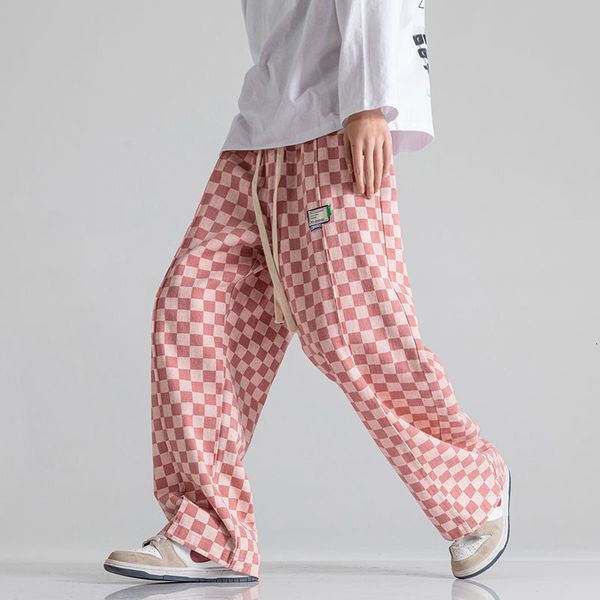 Pantaloni da uomo MRGB Pantaloni da uomo a righe di design giapponese Pantaloni oversize casual da uomo di alta qualità Pantaloni larghi da uomo primavera estate Abbigliamento 230302