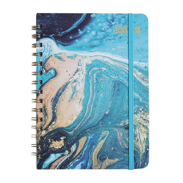 Notes Ocean Theme A5 2023 Planejador DIY Notebook diário Plano Ano Ano Times Cronograma de Habilidades Cronograma Para material Escolar Não