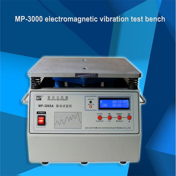 MP3000A Banco di Prova di Vibrazione Tester di Vibrazione Frequenza di Potenza Tavolo Vibrante Verticale Banco di Prova Elettromagnetico 220V 0.9KW