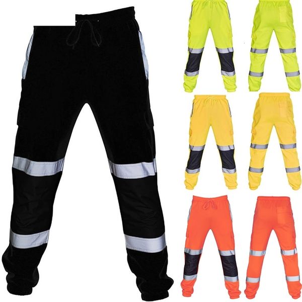 Calça masculina calça calça masculina reparação automática seguro de trabalho de soldagem de soldagem de fábrica de calças calças de segurança trabalham macacão de bolso desgaste 230302