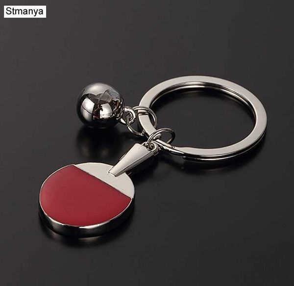 Chave de anéis de chave Pingpong Keychain Novo chaveiro de meta