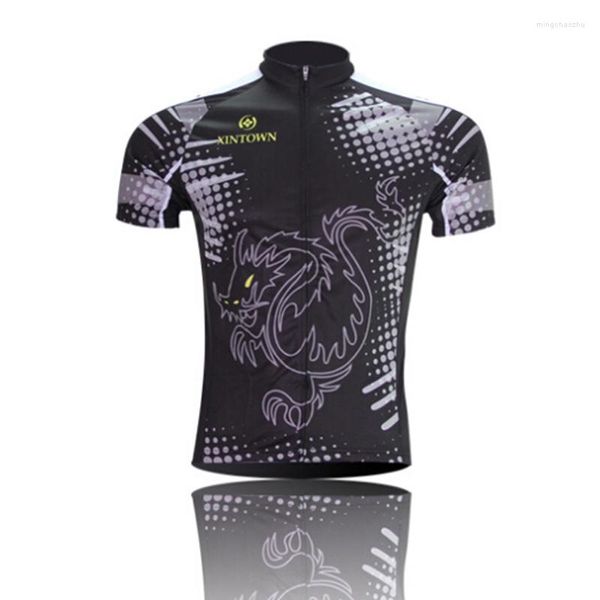 Giacche da corsa XINTOWN Maglia da ciclismo Uomo Camicia da bicicletta nera Top Mtb Ropa Ciclismo Outdoor Quick Dry Bike Abbigliamento Maillot