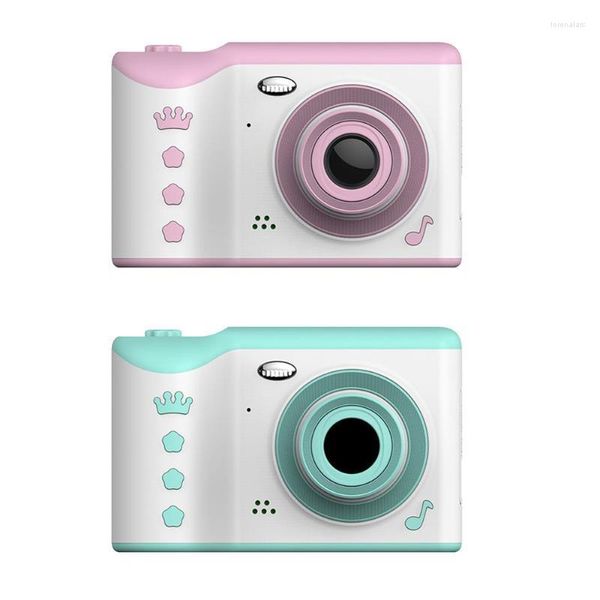 Dijital kameralar çocuk kamera 2.8 inç IPS göz koruma ekranı hd dokunmatik çift lens 18mp karikatür mini slr bebek hediyeDigital camerasdigital lore