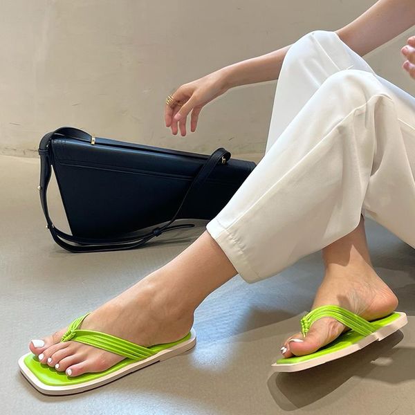 Hausschuhe Frauen Schuhe Sommer Outdoor Sandalen Weibliche Flache Mit Rutschen Damen Mode Für Frau Flip Flop