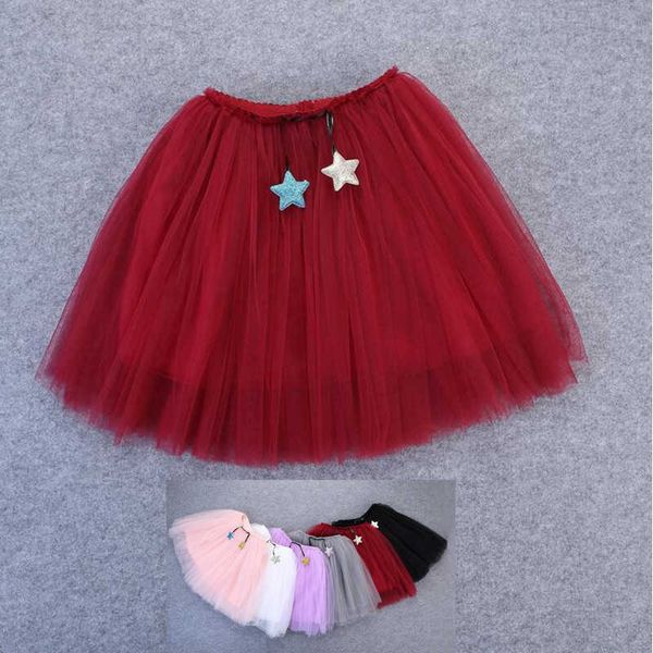 Gonne 1-10Y bellissime gonne soffici per ragazze morbide 3 strati tulle tutu gonna per bambini baby faldas ragazze saias una gonna per tutto l'anno T230301