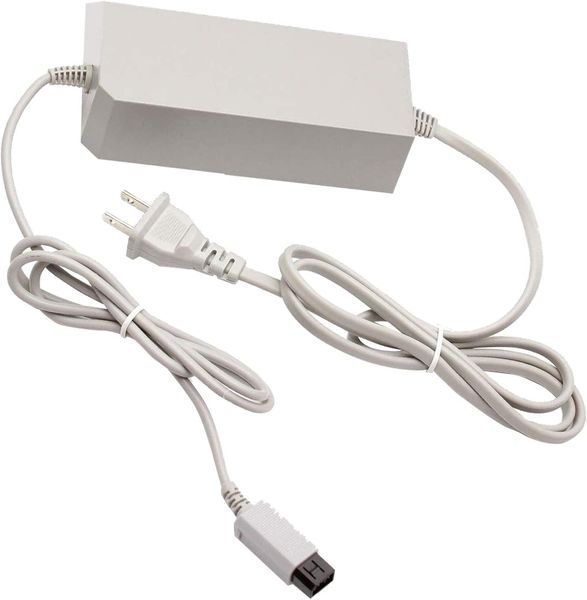 Adaptador de carregamento de energia Adaptador CA Adaptador para Nintendo Wii Video Game Controller Console GamePad Acessórios