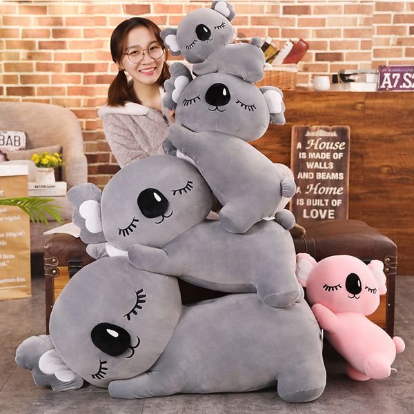 Bambole di peluche di grandi dimensioni Cartoon morbido Koala peluche bambola Koala peluche bambola giocattoli per bambini regalo di compleanno per bambini 35/50/60/75 cm 230302