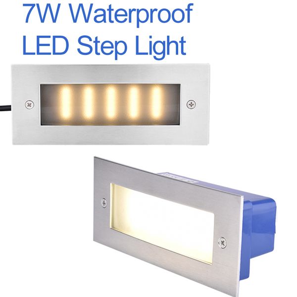 LED-Treppen-Eck-Außenbeleuchtung, Straßenlaternen, 7 W, Stufenleuchte, rostfrei, wasserdicht, Einbau-Landschaft, Wege, Innenhöfe, Treppen, Schwimmbad, usalight