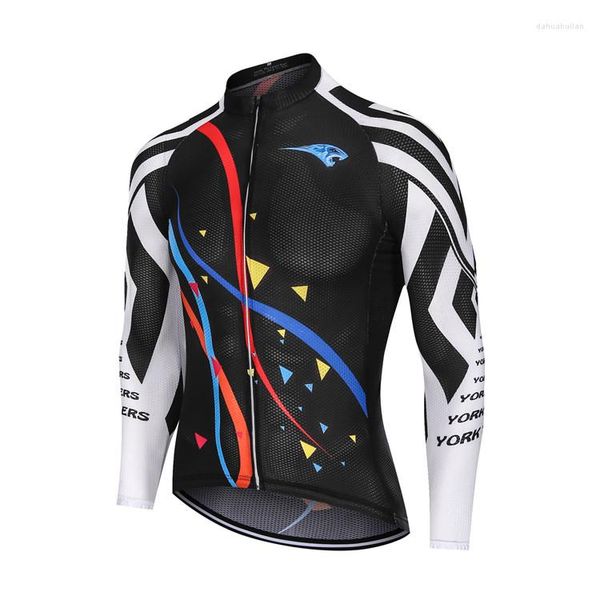 Giacche da corsa 2023 Maglie da bici sportive a maniche lunghe di marca Maglia da ciclismo da uomo T-shirt da bicicletta primavera autunno di alta qualità