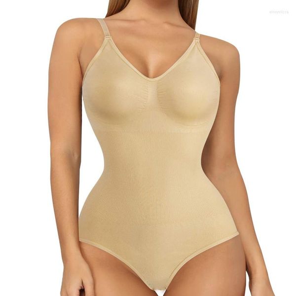 Damen-Shaper, Damen-Bodys zum Abnehmen mit V-Ausschnitt, Shapewear-Oberteile, Bauchkontrolle, Body-Shaper, Spaghettiträger, Leibchen-Trikots, Hüftheber-Korsett