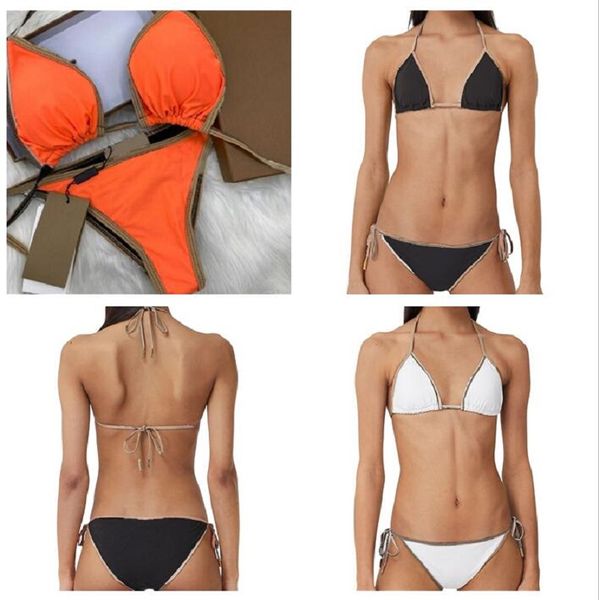 2023 Bikini-Designer-Badebekleidung Sexy einfache Badebekleidung Charmante gelbe Dame Einteilige Badeanzüge Trendiger siamesischer Badeanzug Solide Push-Up-Frauen-Badebekleidung Heiß