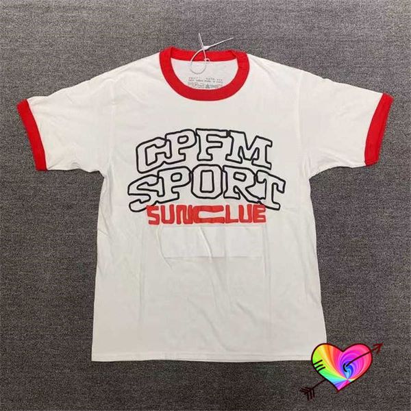 Camisetas Masculinas 2021 Branco CPFM.XYZ T-shirt Masculino Feminino Espuma de Alta Qualidade Estampado CPFM Esporte Tee CACTUS PLANT FLEA MARKET Tops Hip Hop Manga Curta T230302