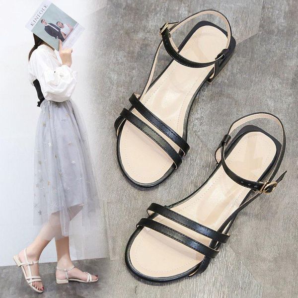 Sandalen Frauen Sommer Ins Trend Casual Plattform Damen Mode Kleine Frische Einkaufen Tourismus Weibliche Römische Schuhe Mit Rock