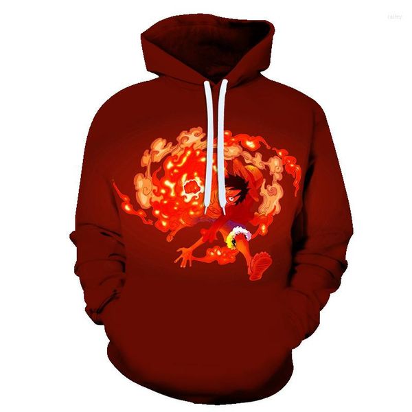 Felpe con cappuccio da uomo Stampa 3D Abbigliamento Felpa da uomo Pullover Costume da cartone animato Novità Streetwear Con cappuccio