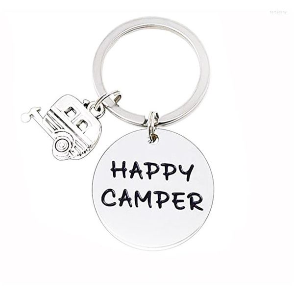 Клайки Happy Camping милый туристический автомобиль I Camper Camper Key Road Знак.