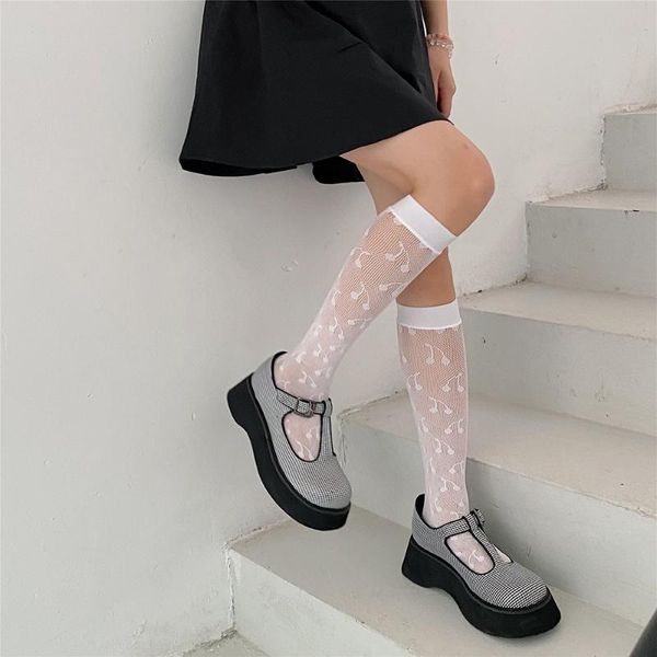 Erkek çoraplar 2023 hizmetçi lolita diz yüksek cosplay kostümleri naylon dantel gevşek anime karikatür kız hediye kadın jk seksi tüp balık ağ
