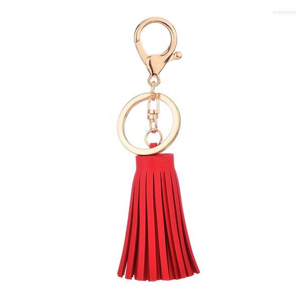 Keychains Schlüsselbund Leder Quasten Handtasche Rucksack Mini -Tasche Telefon Key Ring Accessoires Auto Charme Urlaubs Geburtstagsgeschenk für Mädchen