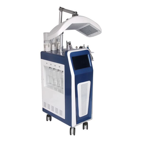 Tragbare Diamant-Peeling-Maschine Multifunktions-Gesichtsmaschine 9-in-1-Hydro-Dermabrasions-Hautwäscher Bio-Hochfrequenz mit LED-Licht-Gesichtsschönheitsmaschine