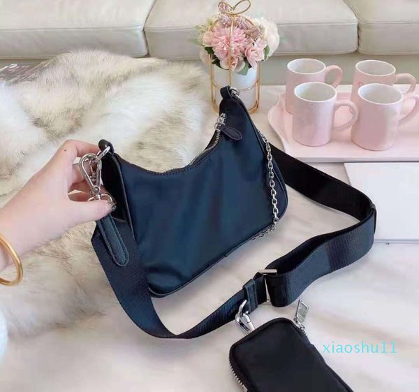 Borsa a tracolla in nylon di design di lusso, borse a tracolla da donna di alta qualità, borsa a catena di moda, portafoglio da donna più venduto, quattro colori sono disponibili con