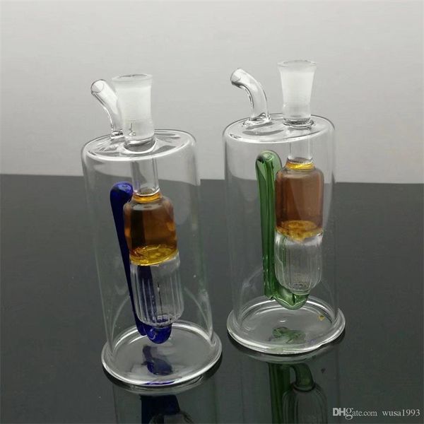 Accessori per fumatori Bottiglia d'acqua in vetro a forma circolare Bong all'ingrosso Tubi per bruciatori a nafta Tubi per acqua Pipa in vetro Rigs per olio