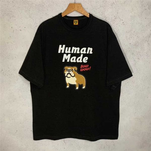 Camisetas masculinas Four Seasons Human Made Dog Fashion Men 1 1 B Mulheres humanas de qualidade Mulheres camisa vintage Camiseta de manga curta G230301